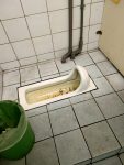 蹲式馬桶堵塞