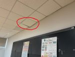 大團輔室天花板輕鋼架移位脫落
