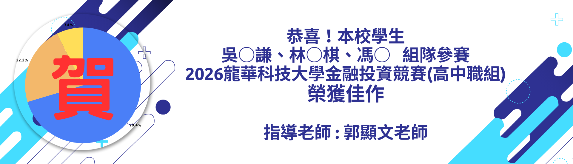 2026龍華科技大學金融投資競賽得獎橫幅