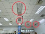 社團教室內多支燈管不亮